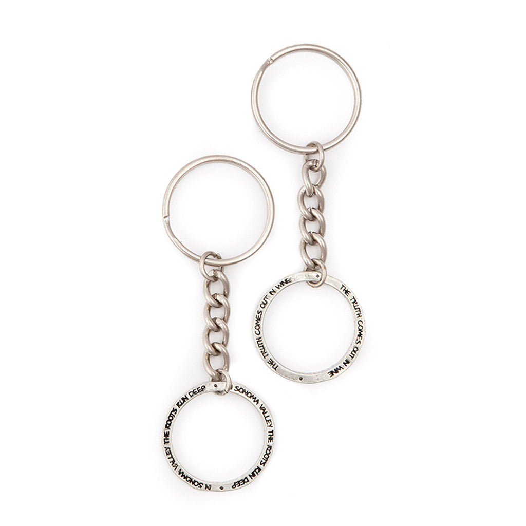 Circle Quote Keychain