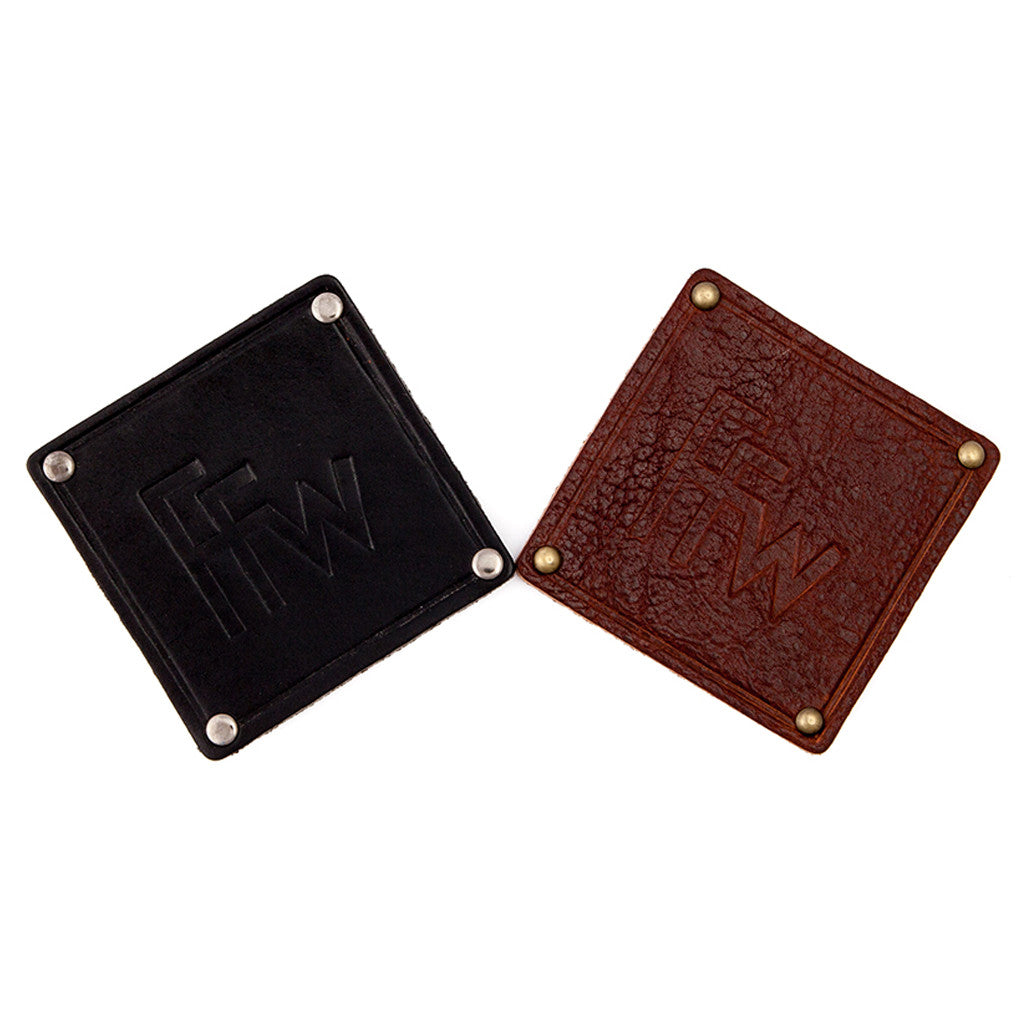 Custom Geniune Leather Coaster