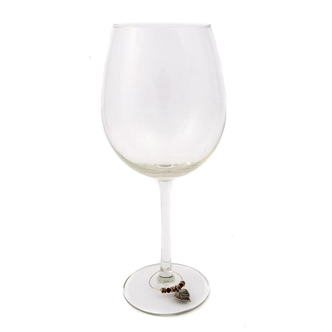 Grape Leaf Wine Glass Charms